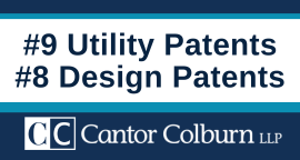 Photo of Cantor Colburn Ranks #9 for Utility Patents, #8 for Design Patents in 2024